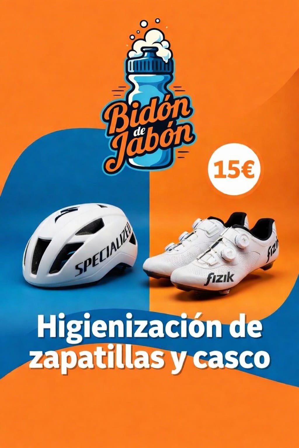 Higienización de zapatillas y casco